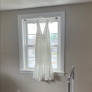 Selfie Leslie White Halter Dress